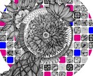 目的に合わせたイラスト描きます ゼンタングル風の繊細な表現が得意です。 イメージ8