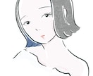 オシャレ♡シンプルゆるい似顔絵を描きます アイコンや自己アピールのワンポイントに！ イメージ8