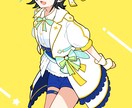 シンプルでかわいい人物のイラスト描きます アイコンやグッズなどに使えるポップな雰囲気のイラストです イメージ3