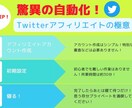 自動化！Twitterアフィリエイトの方法教えます 初期設定のみであとは寝て待つ！放置可能！（自動化） イメージ1