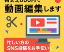 格安3000円で動画編集します 忙しい方のSNS投稿をお手伝い！ イメージ1