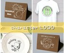 オシャレでキャッチーなキャラロゴ・文字作成します 店舗・ラッピングのロゴやショップカードに イメージ1