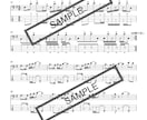 ベースの耳コピ、譜面・TAB譜制作承ります 現役プレーヤーが実際の演奏に適したTAB譜を作成致します! イメージ1