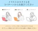 似顔絵名刺◆お名刺◆１００枚納品込みで作成します オシャレな似顔絵イラスト付きのオリジナル名刺デザインです⭐︎ イメージ3