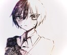 オリジナリティのあるペンイラスト描きます モノクロを基調として雰囲気のあるイラストを制作します✧* イメージ1