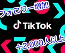 TikTokフォロワーを2000人以上増やします ★リアルフォロワー増加を格安にて！ イメージ1