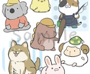 ゆる〜い動物のイラストを描きます 写真からのデフォルメイラスト化も可能です！ イメージ2