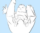 赤ちゃんの似顔絵描きます シンプルな鉛筆画風の似顔絵を描きます！データ納品です。 イメージ2