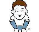 似顔絵アイコン“しゃがみにんげん”つくります 親しみやすく、愛されやすく、あなたをデフォルメしちゃいます！ イメージ4