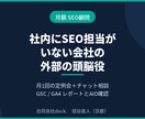月額で御社のSEO相談役になります SEO担当がいない会社の外部の頭脳役。AIOも対応 イメージ1