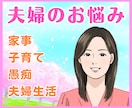 夫婦、家族の問題、お悩み、愚痴お聴きします 夫婦生活/嫁姑/浮気/秘密/不満/悩み/愚痴/など イメージ1