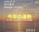 2023年の運勢をお教えします 総合運・仕事運・恋愛運・健康運・金運 イメージ1
