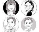 仕事に使える似顔絵アイコンを作成します 目元にっこり、笑顔で印象に残る似顔絵！ イメージ4