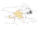 おしゃれで気怠い女性イラスト描きます 気怠く、アンニュイな雰囲気のおしゃれな女性を描きます。 イメージ1