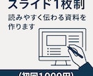 スライド1枚制作｜読みやすく伝わる資料に仕上げます 「急ぎの1枚、任せてください。読みやすく仕上げます。」 イメージ1
