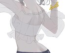 目を引く女の子のイラストを作成します 白やグレーみのある低彩度なイラストで空気感を表現 イメージ2