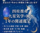 四柱推命で月運を1年間じっくり鑑定します 恋も仕事も急展開！？恋愛・金運など月別に細かく占います イメージ1