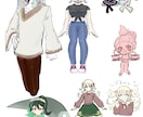 キャラクターデザイン/立ち絵作成行います VTuberやTRPGのキャラデザ〜立ち絵を行います イメージ1