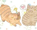 猫、ペットや人物のアイコン、挿絵を描きます ゆるっとした可愛いイラストならお任せください。 イメージ1