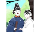 大事な写真をイラストにします 結婚式や家族での記念写真などをゆるく可愛い絵柄でイラストに！ イメージ1