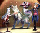 商用利用可能なイラスト制作承ります アイコンや立ち絵、キャラデザから一枚イラストまで承ります。 イメージ4