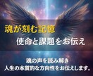魂が刻む記憶を読み取り、使命と課題をお伝えします 心の奥に眠る声を呼び覚まし、人生を導くヒントをお届けします イメージ1