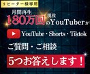 YouTube運営のご質問・ご相談5つお答えします ※こちらはリピーター様専用の出品ページとなります イメージ1