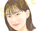 デジタルで爽やかな似顔絵を描きます お客さまのお写真から、爽やかなイメージの似顔絵を作成します イメージ1