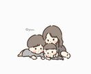 お子様やペット、家族のイラストを描きます 2頭身のゆるいイラストを描きます。 イメージ6