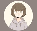温かい雰囲気のあるアイコンイラストを描きます どんなキャラクターにしたいかあなたのご希望に添います！ イメージ1