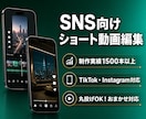 SNS向けショート動画を編集します ショート動画1500本以上の実績あり イメージ1