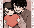 最短即日納品◎ちびキャライラストをお作りします 似顔絵OK！アイコンやプレゼントにぴったりのライト版です イメージ1