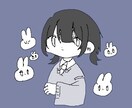 アイコン作成します 可愛いアイコン描きます。青系ゆるイラストです。 イメージ1