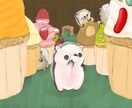 イラスト、キャラクターを制作致します 絵本作家ならではのイラストキャラクターを制作します イメージ2