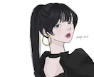 韓国風｜クールで綺麗めな女の子イラスト描きます 可愛いだけじゃ物足りない。ダークなイラストを探している貴方へ イメージ5