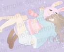 オリジナルイラスト制作承ります 動画用一枚絵、グッズ制作などにも イメージ1