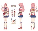 VTuberなどのキャラクターデザイン制作をします ※デザイン1体、正面からのご案内になります※ イメージ1