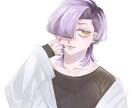 SNSアイコンに使えるバストアップイラスト描きます 背景単色、人物で目を惹くアイコン作成します！ イメージ1