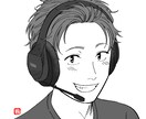 モノクロ漫画風SNSアイコン描きます 漫画の主人公みたいに魅力を凝縮★ イメージ2