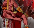 創作キャラクターイラストを描きます 人外・モンスター・男キャラ・格好良い系・畏怖系が得意です イメージ2