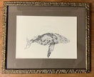 一点もの手描き額装済みアートを創作いたします 細いサインペンを使用した精密画を得意としております！ イメージ3