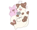 ポップでゆるかわなアイコン描きます 動物ならお任せください！迅速・丁寧な納品を心がけています。 イメージ3