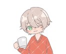 SNS・配信に◎デフォルメイラストかきます ゆるくて可愛いデフォルメイラストを2枚お描きします！ イメージ4