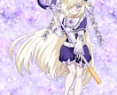 可愛い女の子の立ち絵イラスト描きます ​【表情差分3種付き】2,500円でサクッと作成！ イメージ2