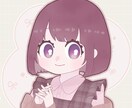 SNSアイコン等に❁可愛い女の子のイラスト描きます くりくりおめめとキュートな色合いが特徴◎ イメージ1