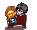 SNSのアイコンやイラスト夢絵描きます 可愛いデフォルメ等ご希望に応じて等身大やキレイ系も描きます。 イメージ5