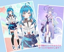 VTuberキャラクターデザイン制作します Live2D用PSDパーツ分け / 表情5種 / 商用利用可 イメージ10