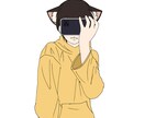 オリジナル(バストアップ)イラスト描きます SNSのアイコン、キャス、spoonの背景など イメージ1