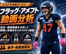 フラッグ・アメフトの試合動画を分析します プレーの良い点・課題・改善方法を分かりやすくフィードバック！ イメージ1