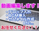 YouTube専用の動画編集します サムネ作成・フルテロップ対応！5分未満格安3,000円対応！ イメージ1